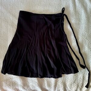 Brandy Melville Genevieve Wrap Skirt Black